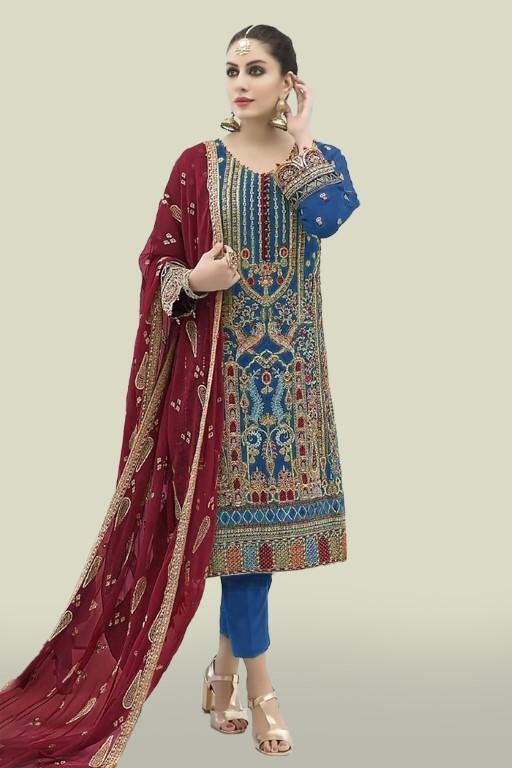 Georgette Semi Stitched Salwar Suit