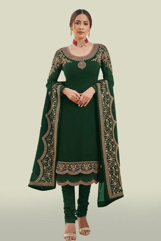 Georgette Semi Stitched Salwar Suit