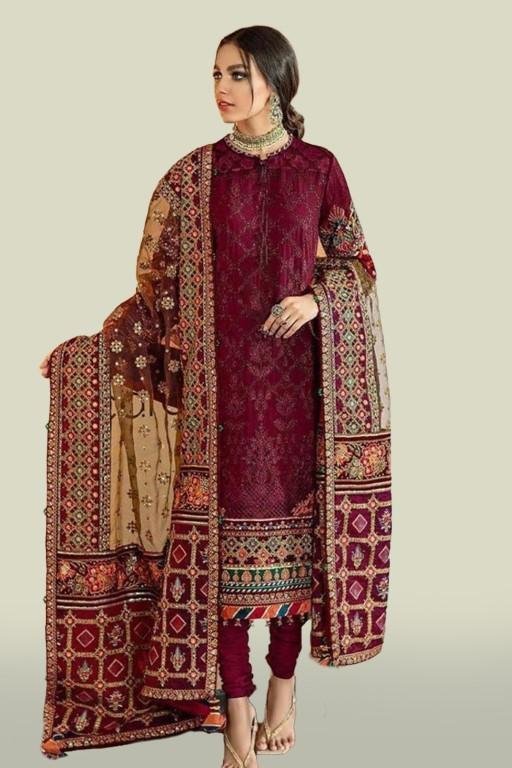 Georgette Semi Stitched Salwar Suit
