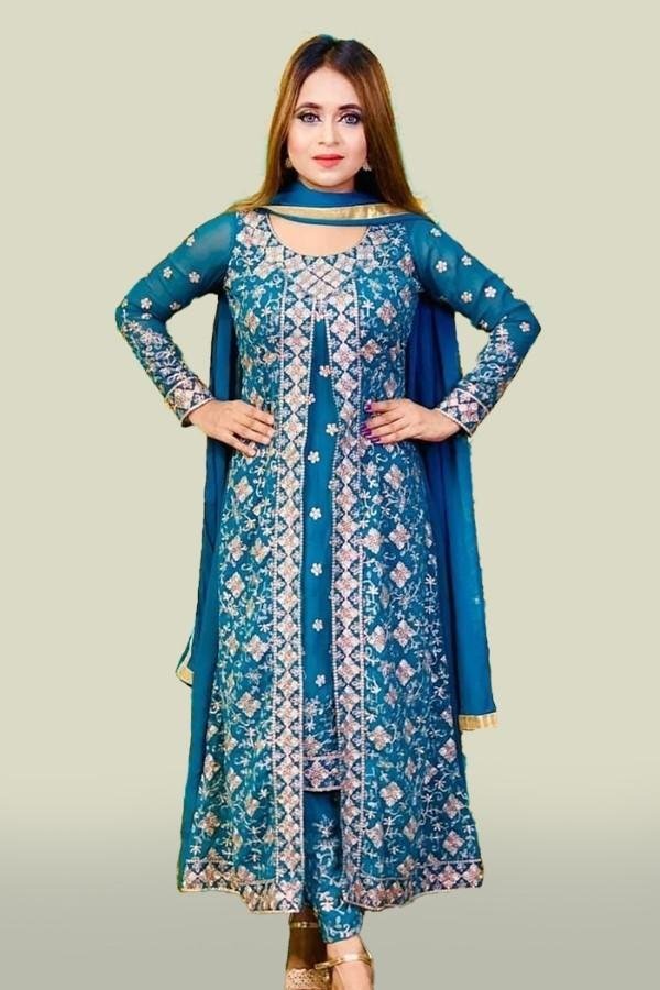 Eid Special Georgette Semi Stitched Salwar Suit