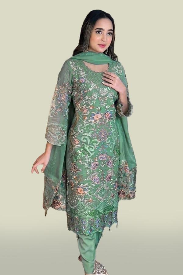 Eid Special Georgette Semi Stitched Salwar Suit
